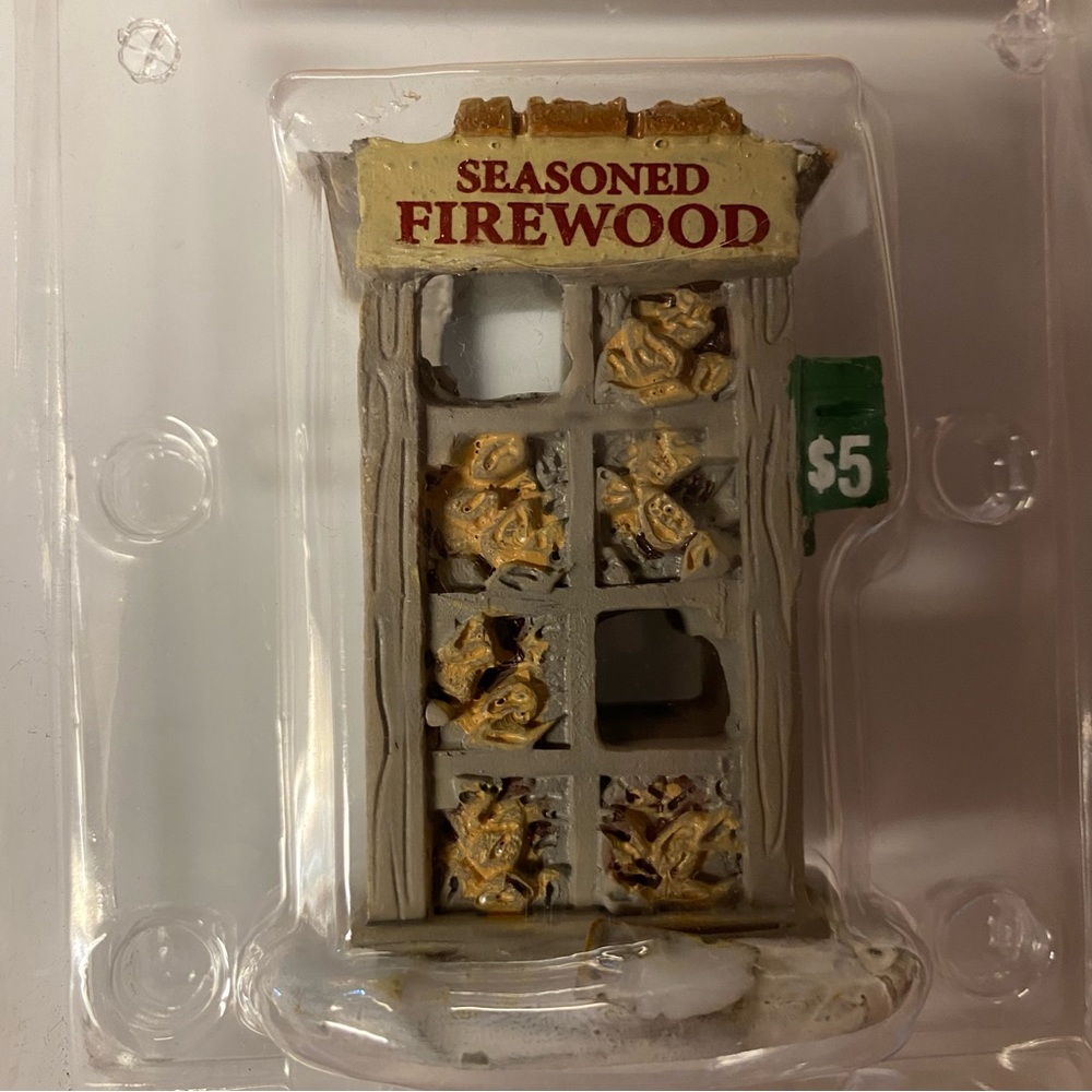 Seasoned Firewood Christmas Village Figurine